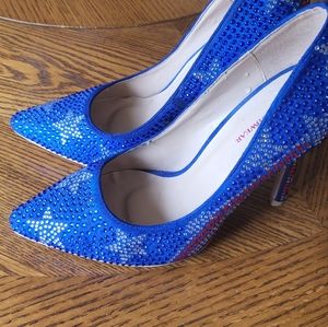 Stars and stripes glitter stilettos